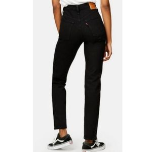 LEVI'S 501 Skinny in Black Heart Sz W29 L30